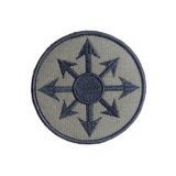 Вишитий шеврон "Star of chaos Зірка хаосу" на липучці (олива чорний)
