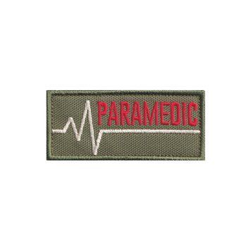Вишитий патч шеврон "PARAMEDIC" на липучці Олива 343 фото