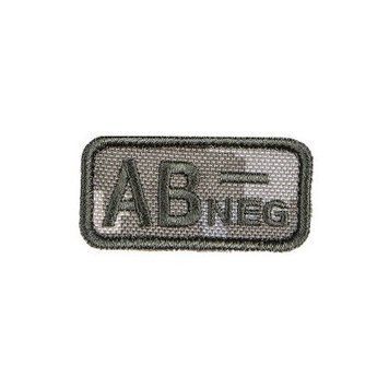 Шеврон на липучці група крові АВ- (четверта негативна) Піксель 125 фото