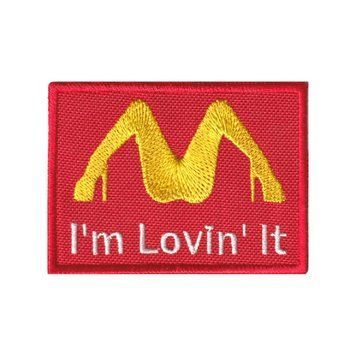 Вишитий шеврон на липучці I'm lovin' it 60 фото